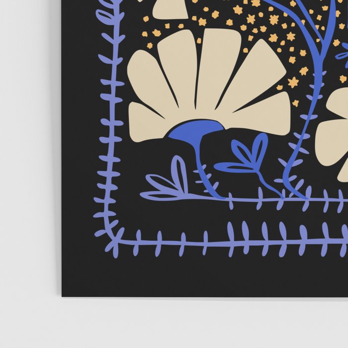 Klimts always blooming good mood deep black Poster Gallery Image 3