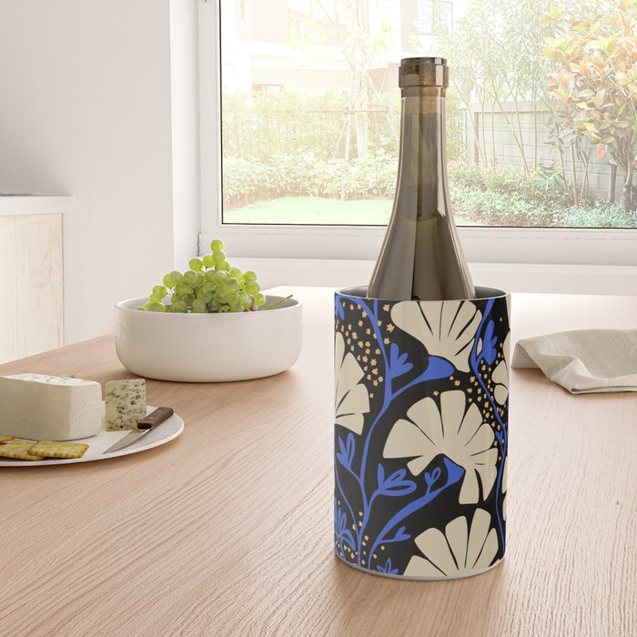 Klimts always blooming good mood deep black Wine Chiller Gallery Image 4