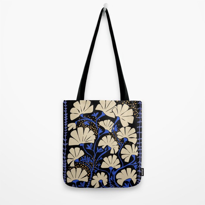 Klimts always blooming good mood deep black Tote Bag Gallery Image 2