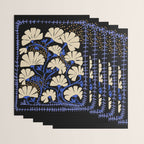 Klimts always blooming good mood deep black Wrapping Paper Gallery Image 3