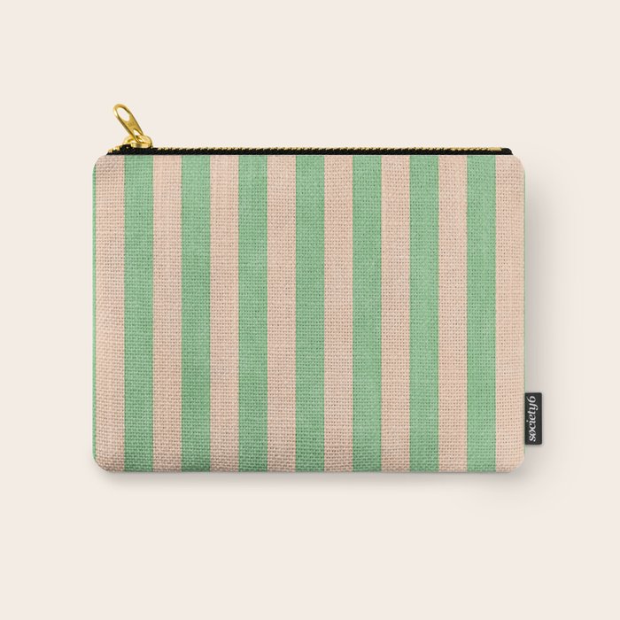 STRIPES 001 N - Lime Carry All Pouch Gallery Image 1