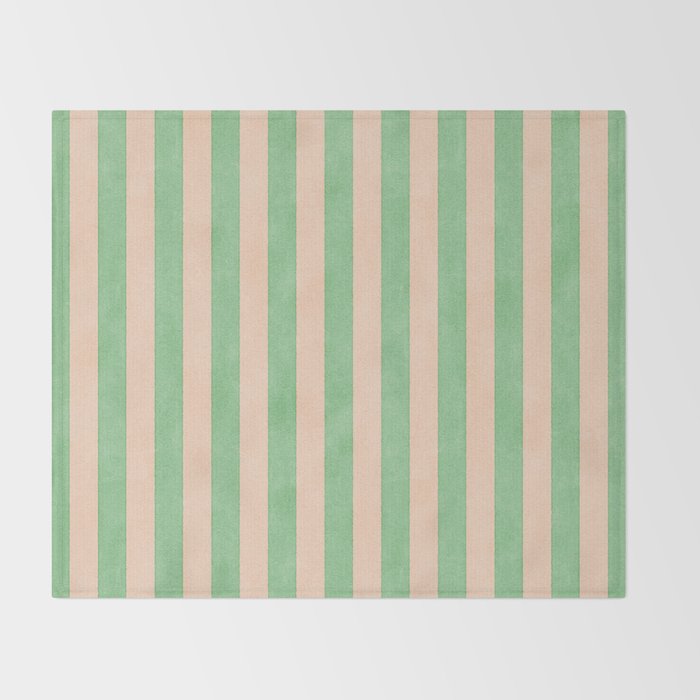 STRIPES 001 N - Lime Throw Blanket Gallery Image 2