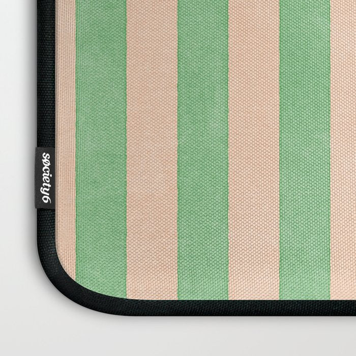 STRIPES 001 N - Lime Laptop Sleeve Gallery Image 3