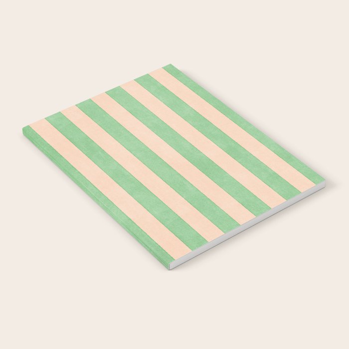 STRIPES 001 N - Lime Notebook Gallery Image 2