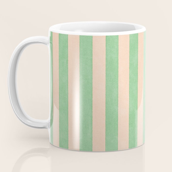 STRIPES 001 N - Lime Coffee Mug Gallery Image 3