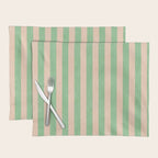 STRIPES 001 N - Lime Placemat Gallery Image 1