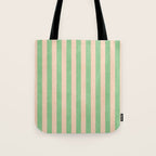 STRIPES 001 N - Lime Tote Bag Gallery Image 1