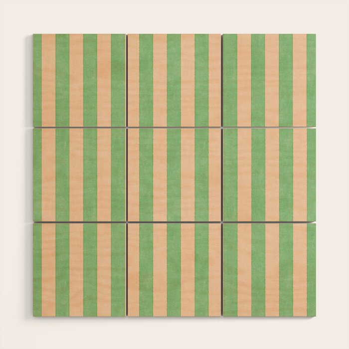 STRIPES 001 N - Lime Wood Wall Art Gallery Image 1