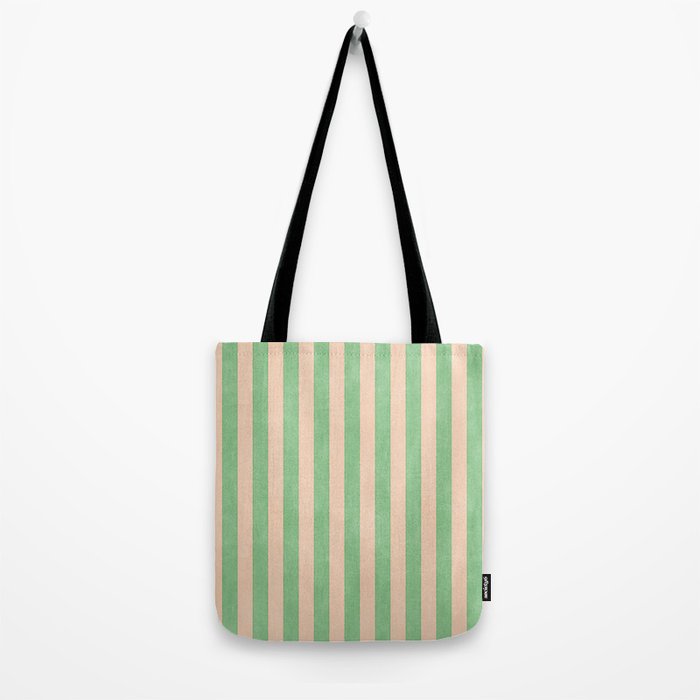 STRIPES 001 N - Lime Tote Bag Gallery Image 2