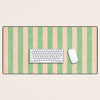 STRIPES 001 N - Lime Desk Mat Gallery Image 1