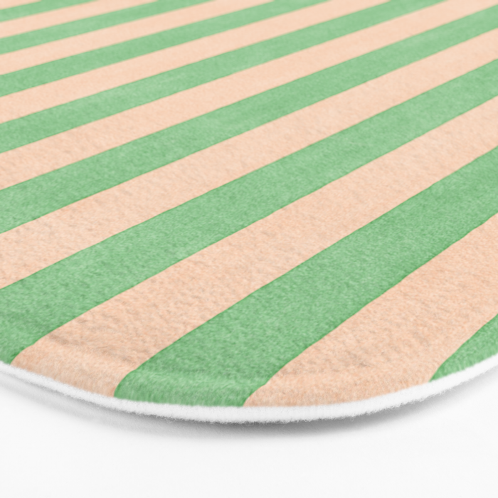 STRIPES 001 N - Lime Bath Mat Gallery Image 3