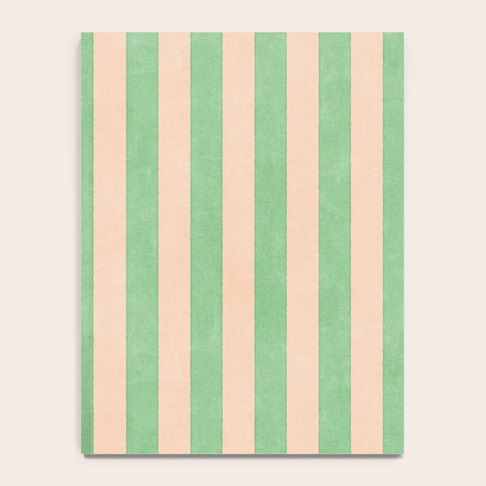 STRIPES 001 N - Lime Notebook Gallery Image 4