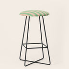 STRIPES 001 N - Lime Stool Gallery Image 1