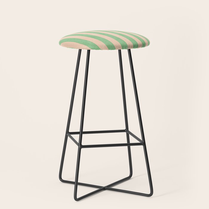 STRIPES 001 N - Lime Stool Gallery Image 1