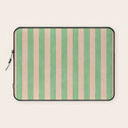 STRIPES 001 N - Lime Laptop Sleeve Gallery Image 1