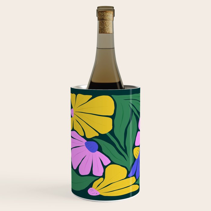 Midnight Summer: Matisse Foliage | Flower Market 001 Wine Chiller Gallery Image 1