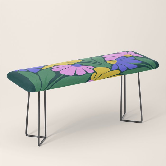 Midnight Summer: Matisse Foliage | Flower Market 001 Bench Gallery Image 1