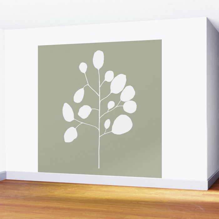 Large Eucalyptus (Linen Sage) Wall Mural Gallery Image 2
