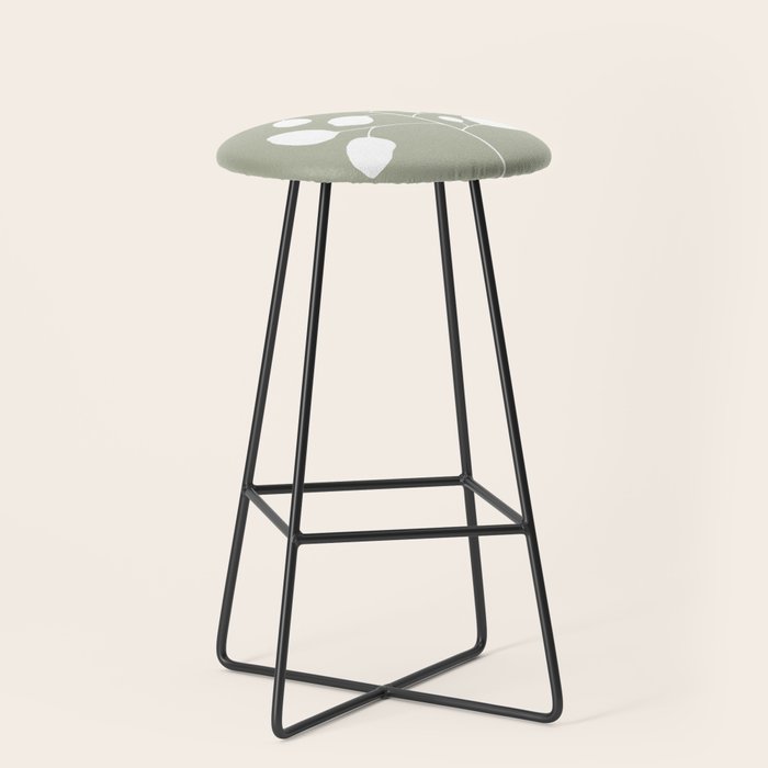 Large Eucalyptus (Linen Sage) Stool Gallery Image 1