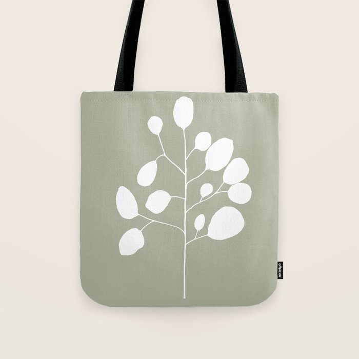 Large Eucalyptus (Linen Sage) Tote Bag Gallery Image 1