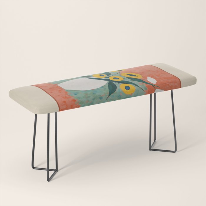 Bold Sunflower Still Life Bench Gallery Image 1