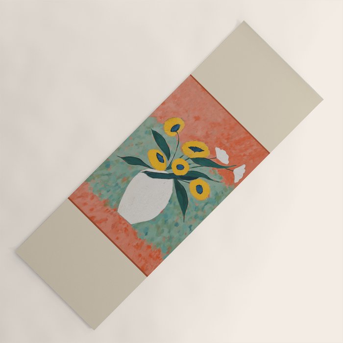 Bold Sunflower Still Life Yoga Mat Gallery Image 1