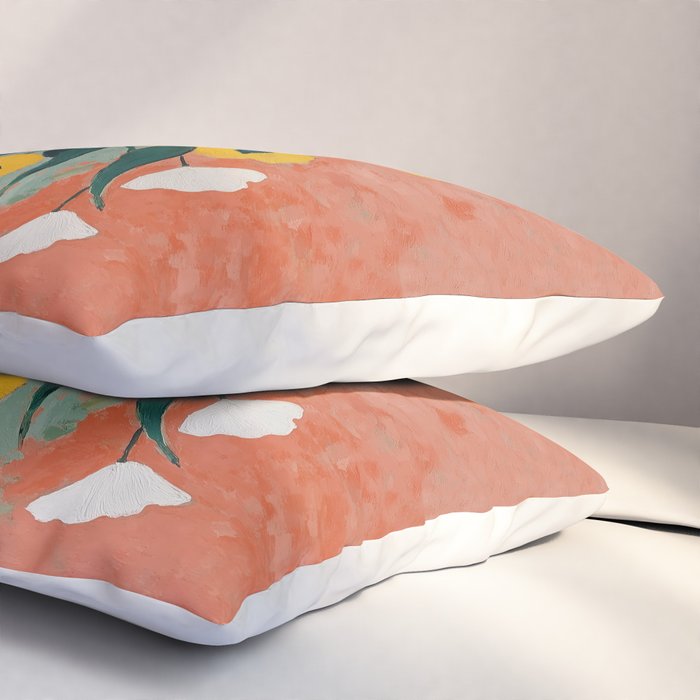 Bold Sunflower Still Life Pillow Sham Gallery Image 3