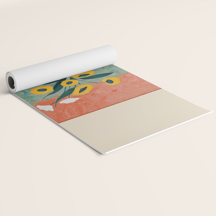 Bold Sunflower Still Life Yoga Mat Gallery Image 2