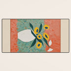 Bold Sunflower Still Life Desk Mat Gallery Image 3