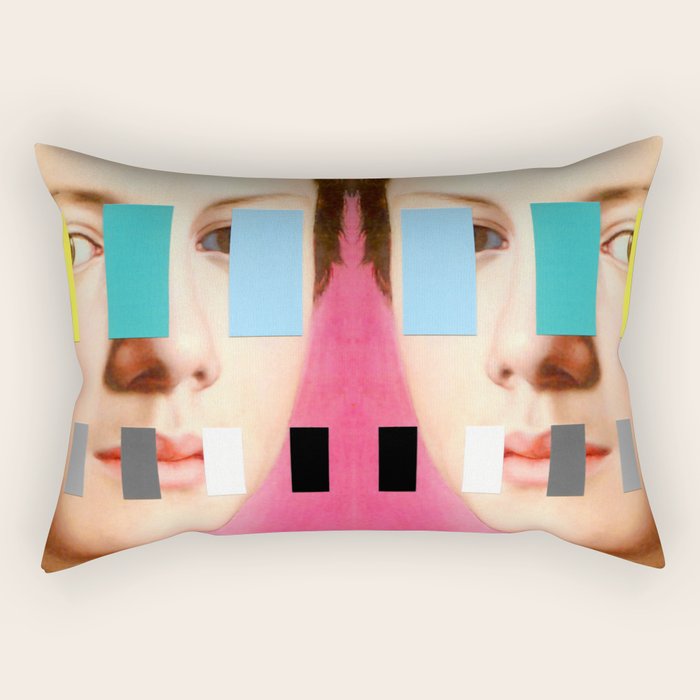 Portrait With A Spectrum 3 Rectangular Pillow Gallery Image 2