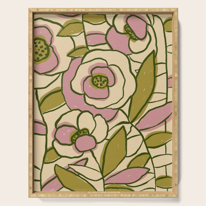 Rose Garden #1 Serving Tray Gallery Image 1