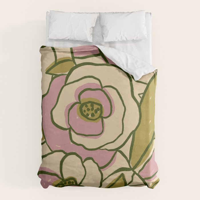 Rose Garden #1 Duvet Cover Gallery Image 6