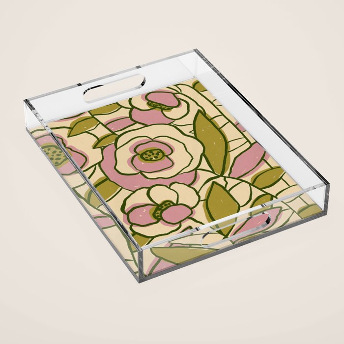 Rose Garden #1 Acrylic Tray Gallery Image 1