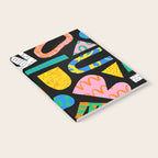 Modern abstract collage art shapes pattern  Notebook Gallery Image 2