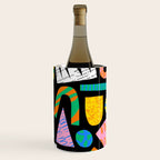 Modern abstract collage art shapes pattern  Wine Chiller Gallery Image 1
