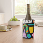 Modern abstract collage art shapes pattern  Wine Chiller Gallery Image 4