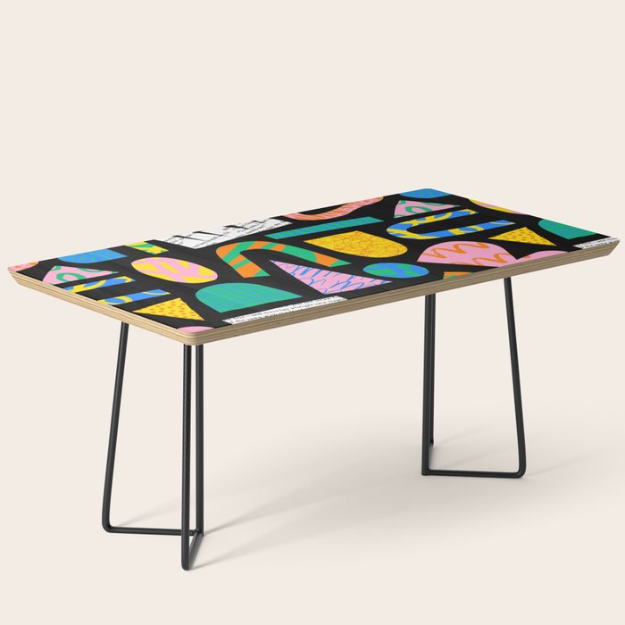 Modern abstract collage art shapes pattern  Coffee Table Gallery Image 1