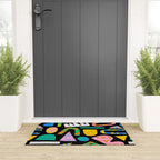 Modern abstract collage art shapes pattern  Welcome Mat Gallery Image 3