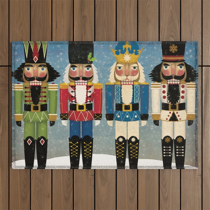 Nutcrackers Outdoor Rug Gallery Image 1