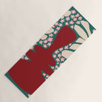 Happy Retro flower vase 1 Yoga Mat Gallery Image 1