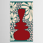 Happy Retro flower vase 1 Tablecloth Gallery Image 2