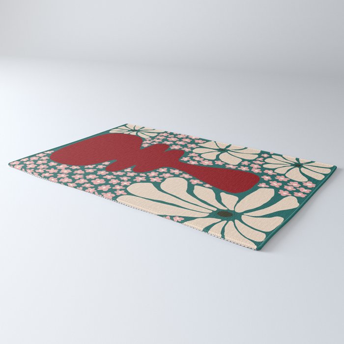Happy Retro flower vase 1 Rug Gallery Image 3