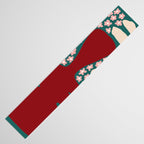 Happy Retro flower vase 1 Table Runner Gallery Image 3