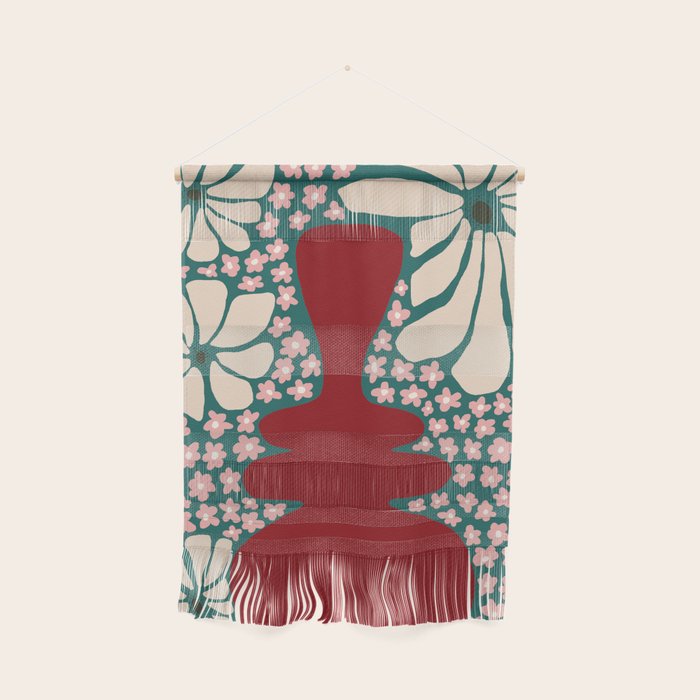 Happy Retro flower vase 1 Wall Hanging Gallery Image 1