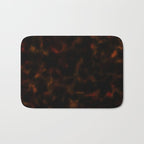 Dark Tortoiseshell Turtle Pattern Bath Mat Gallery Image 1