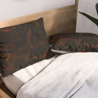 Dark Tortoiseshell Turtle Pattern Pillow Sham Gallery Image 2