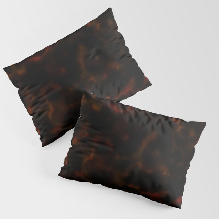 Dark Tortoiseshell Turtle Pattern Pillow Sham Gallery Image 3