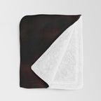 Dark Tortoiseshell Turtle Pattern Throw Blanket Gallery Image 3