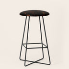 Dark Tortoiseshell Turtle Pattern Stool Gallery Image 1