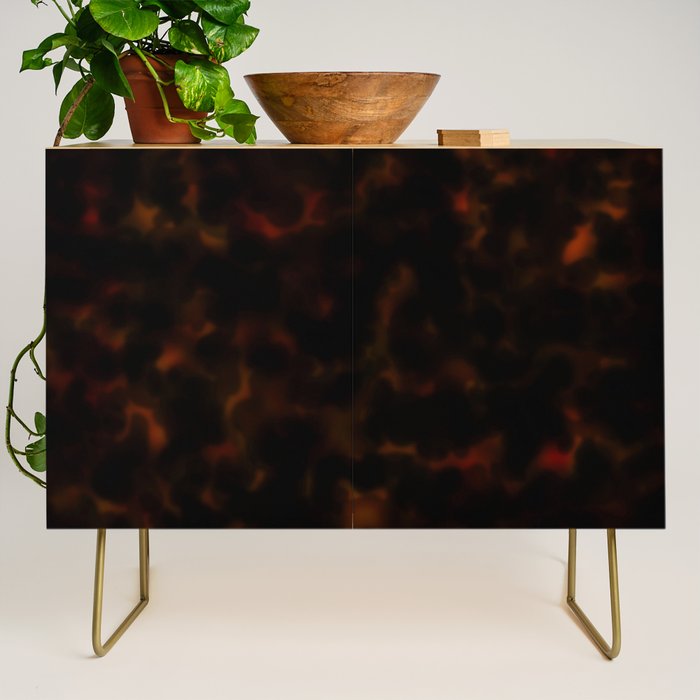 Dark Tortoiseshell Turtle Pattern Credenza Gallery Image 1